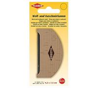 Peine de Lana y Cachemira de Madera, 4,2 x 7,5 cm/marrón