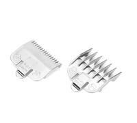 Peine de Límite, Doble Uso en Seco Y Húmedo, Diseño de ángulo Redondo Flexible, 1,5mm/0,06 Pulgadas, 4,5mm/0,18 Pulgadas, Material de Polímero, Peine Guía de 2(Pinza de plata 1.5MM + 4.5MM)