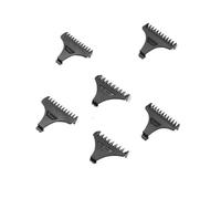 Peine De Límite For Recortadora De Cabello, Compatible Con Kemei, Guía De Corte De Cabello Universal De 0 Mm Con Protectores Negros For KM-5027, KM-1949, KM-9163 Y KM-5098.(6 Limiting comb)