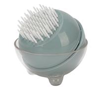 Peine de Limpieza de Aseo de Mascotas, Material de Diseño Universal de Diseño de la Piel PP Cepillo de Masaje Anti Estático para Perros Pequeños Gatos Conejos (gris) (GREEN)