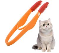 Peine de limpieza de ojos de perro, cepillo multiusos para eliminar mocos de ojos de perro, peine de manchas de lágrimas, peine de silicona con mango antideslizante, cepillo flexible para ojos de