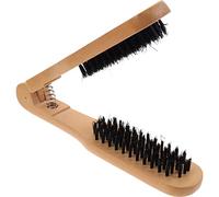 Peine de madera contrachapada Pelo de cerdo Cabello liso Peine de madera Cabello liso Alisado Estilo de o Uso (caqui)