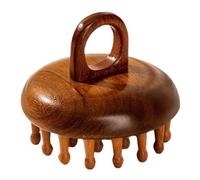 Peine De Madera De Masajeador De Cabello | Masaje Corporal Combinación De Sándalo - Cepillo Natural De 28 Dientes Para El Cuidado Capilar, Herramienta De Masaje Corporal Portátil