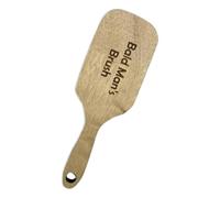 Peine De Madera Divertido, Cepillo Para Hombre Calvo, Sin Dientes Ni Pelo Manualidades Con Cepillos De Madera, Un Regalo Divertido Para Un Calvo