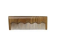 Peine de madera for el cabello, hecho a mano con sándalo for mujeres y hombres, desenredante de dientes finos for todo tipo de cabello, sin estática, portátil y fácil de transportar.