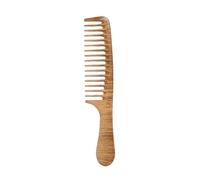 Peine de madera natural con diseño de flor de pera suave, para masajes de cuero cabelludo, antienredos, estático, herramienta de salón
