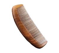 Peine de madera para el cabello, peine de madera de dientes anchos - Peine desenredante de cabello portátil hecho a mano,Herramientas para peinar el de mujer, peine ergonómico para desenredar