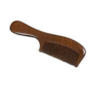 Peine de madera para el cabello, peine de madera grande, color negro, antipérdida de pelo, dientes anchos, para el hogar, liso, rizado, portátil, letras (20 cm-1)