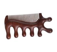 Peine de Madera para el Cuero cabelludo, Peine estático de Dientes Anchos para la relajación del Cuero cabelludo y el Cuidado del Cabello y el Cuello, Ligero y portátil.