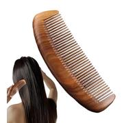 Peine de madera para mujer, peine desenredante hecho a mano, masajeador de cuero cabelludo, peine desenredante de sándalo, peine de pelo rizado, herramientas de peinado para mujeres, hombres, mujeres