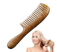 Peine De Madera Para Mujeres, Desenredante De Cabello Hecho A Mano, Peine Rizado Ergonómico, Peines Masajeadores Del Cuero Cabelludo Con Peine De Madera Hecho A Mano Diseñado Para Viajar, Lo Que Le Pe