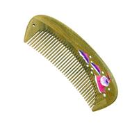 Peine de Madera Peine artístico de laca de sándalo, peine pequeño pintado, peine for cabello liso Para Mujeres y Hombres(2)