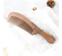 Peine de Madera Peine de madera for masaje del cuero cabelludo con tallado de doble cara Para Mujeres y Hombres(2)