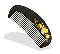 Peine de Madera Peine De Madera Hecho A Mano, Peine Artístico De Laca, Peine De Madera Pintado, Peine For El Cabello Para Mujeres y Hombres(3)