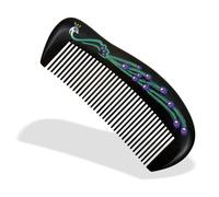 Peine de Madera Peine De Madera Hecho A Mano, Peine Artístico De Laca, Peine De Madera Pintado, Peine For El Cabello Para Mujeres y Hombres(5)