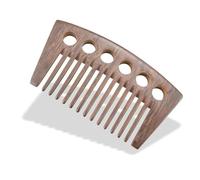 Peine de Madera Sandalwood Comb Meridian Massage Comb Head Five Teeth Meridian Comb Multifunction Scraping Wide Tooth Comb Scalp Massage Comb(3)