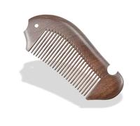 Peine de Madera Sandalwood Comb Meridian Massage Comb Head Five Teeth Meridian Comb Multifunction Scraping Wide Tooth Comb Scalp Massage Comb(1)