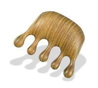 Peine de Madera Wooden Green Sandalwood Thick Teeth Massage Comb Face Tool Massage Scalp Meridian Massage Comb(5)