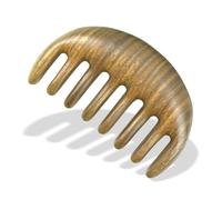 Peine de Madera Wooden Green Sandalwood Thick Teeth Massage Comb Face Tool Massage Scalp Meridian Massage Comb(6)
