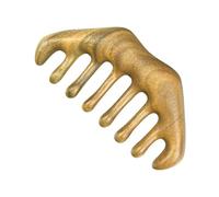 Peine de Madera Wooden Green Sandalwood Thick Teeth Massage Comb Face Tool Massage Scalp Meridian Massage Comb(1)