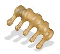Peine de Madera Wooden Green Sandalwood Thick Teeth Massage Comb Face Tool Massage Scalp Meridian Massage Comb(2)