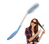 Peine de mango largo, peine largo multifuncional, peine de mango largo, elegante y hermoso cepillo de depilación de mango largo para mujeres con pelo largo