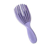 Peine de masaje ahueca hacia fuera cepillo de, Purple SMALL | Desenredante con peine y húmedo para todo tipo