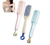 Peine de masaje antiestático autolimpiante, peine de masaje limpio de un solo tirón, cepillo de pelo autolimpiante con peine retráctil mágico, cerdas retráctiles, cepillo for el cabello autolimpiable