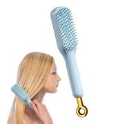 Peine de masaje autolimpiante, cepillo telescópico antiestático de 22 cm | Peine mágico desenredante para el cuero cabelludo, dispositivo de cuidado del cabello para mujeres, cepillo autolimpiante