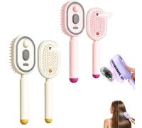 Peine De Masaje Con Cojín Aire En Aerosol Eléctrico, Cepillo Nebulizador Recargable Para El Cabello, Desenredante Vapor Todo Herramienta Peinado Ondulado Y Rizado Húmedo Uso Diario Cuidado(Mix2b)