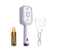 Peine De Masaje Con Cojín De Aire En Aerosol Eléctrico | Peine Eléctrico Inalámbrico Con Cojín De Aire Para Mujer | Cepillo De Vapor Para Cabello | Cepillo Pelo Masaje Al Vapor Recargable (Morado)