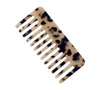 Peine de masaje de acetato de celulosa, cepillo de pelo de leopardo, piedra de mármol, rectangular, herramientas de peluquería, peine para barba y tijeras