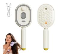 Peine De Masaje De Cojín De Aire De Pulverización Eléctrica, Cepillo Recargable De Enderezador De Cabello Con Pulverización De Agua, Herramienta De Estilizado Para Frizz (B#)