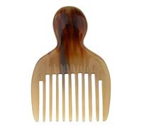 Peine de masaje de cuerno de Yak Natural de dientes anchos peine de cuerno de pérdida de cabello estático 1 Uds