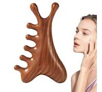 Peine de masaje de dientes anchos, masajeador de cabelludo, peine de dientes redondos, Sha, masajeador manual de drenaje linfático, masajeador de acupuntura para aliviar la fatiga