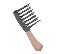 Peine de masaje de dientes curvados suaves, peine ergonómico de mango largo, disfruta del momento de unión para la rutina diaria, peine portátil de mango largo