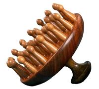 Peine de masaje de madera, masajeador de cuero cabelludo Gua Sha de 28 dientes y herramienta de relajación de pies, peine de terapias de meridianos naturales para cabeza/cuello/espalda