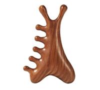 Peine de masaje de madera - Rascador de madera natural, púa de cuidado manual, varilla de presión ranurada | Articulación de gestión del cráneo, utilidad de higiene personal para hombres, mujeres