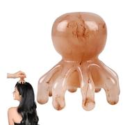 Peine De Masaje De Pulpo: Herramienta De Masaje Del Cuero Cabelludo Con Cepillo Para El Cabello De Resina, Equipo Portátil De Spa Para La Cabeza, Diseño Único De Punto De Presión, Accesorio De Terapia
