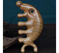 Peine De Masaje De Sándalo Cabeza Meridiano Cuero Cabelludo Peine Cara Ojo Hombro Cuello Raspado,C