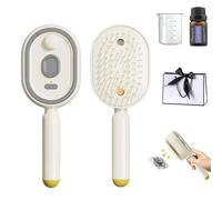 Peine de masaje eléctrico con cojín de aire, cepillo para el cabello con spray de agua para desenredar el cabello, peine de niebla de masaje recargable y cepillo de cojín de aire para mujeres, cuidado