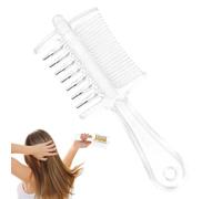 Peine de Masaje para Cuero Cabelludo Cepillo Relajante de Raíces con Púas | Dispensador Líquido Integrado para Masaje Capilar Para Mujeres Hombres Mamá Papá Dama Color transparente de doble propósito