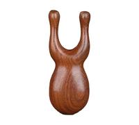 Peine de masaje para el cabelludo, peine de madera de sándalo natural, peine de asta de ciervo, sin peine estático con dientes anchos, herramienta de masaje corporal para hombres y mujeres