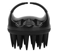 Peine de masaje para el cuero cabelludo, cepillo de champú de tamaño pequeño, suave y agradable para la piel(black)