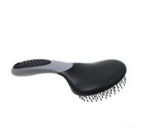 Peine de melena con agarre de goma para el aseo equino, herramienta eficaz para el mantenimiento de melenas de caballo y cola, mango ergonómico antideslizante, fácil de limpiar (talla única 4)