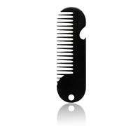 Peine de metal elegante para cabello con removedor de tapas de botellas incorporado Peine abridor de botellas de metal pequeño sobre la marcha