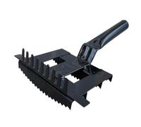 Peine de metal para ganado, mango de metal | Herramienta manual de aseo manual, limpiador de dientes múltiples para mantenimiento estable del granero