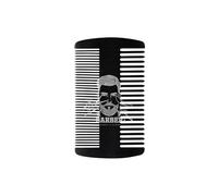 Peine de metal para peinar barbas y cabeza, perfil de tamaño tarjeta de crédito, fácil almacenamiento, unisex, esencial, antiestático, peine de metal para barba