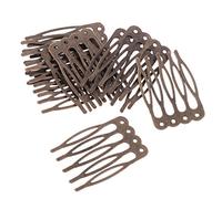 Peine de metal vintage en blanco para accesorios de pelo de novia, bricolaje, 2,7 cm, bronce