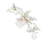 Peine De Novia Cepillo Para El Pelo Mini Accesorios Para El Cabello Con Perlas Pro Cepillo De Pelo Tijeras Para El Cabello Cepillo Desenredante Peine De Velo De Novia Golden Abs DRESSOOS